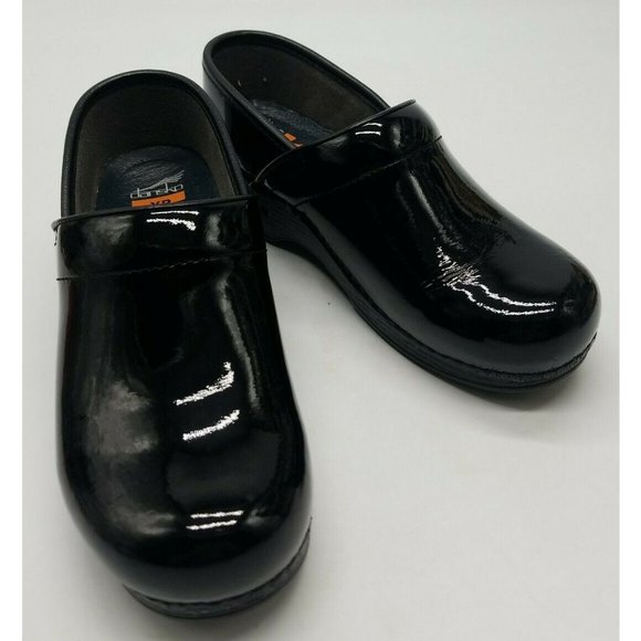 Dansko Shoes - Dansko XP Women Size 38 US 7.5-8 Professional Black Patent Leather Nursing Clogs